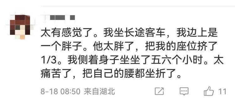 被体型宽大的高铁邻座挤到没法坐……怎么办?在线等!